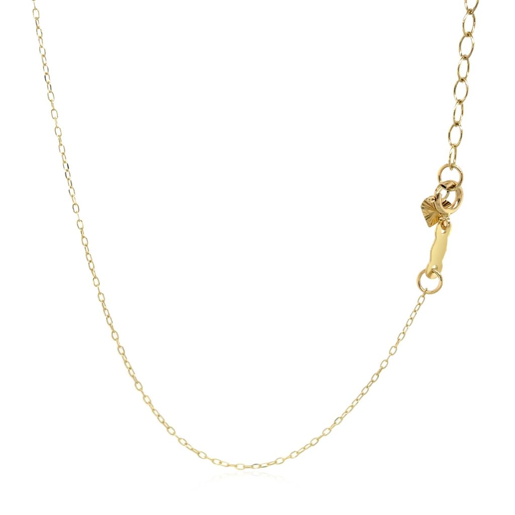 14k Yellow Gold Bib Style Textured Hearts Necklace.