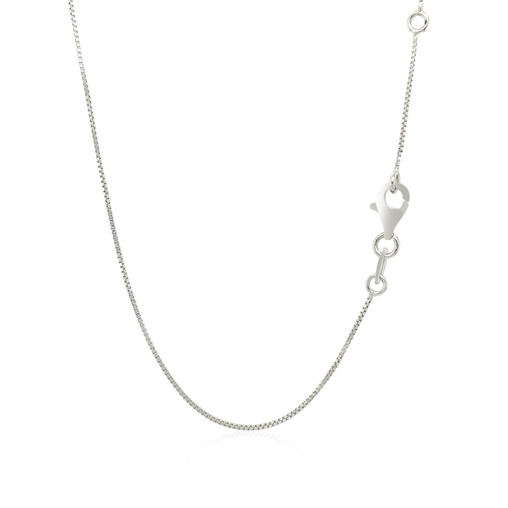 Sterling Silver 18 inch Necklace with Engraved Moon and Stars and Diamonds.