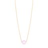 14k Rose Gold Pearl Solitaire Necklace