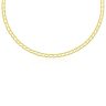 14k Yellow Gold Men’s Necklace with Track Design Links