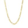 3.8mm 14k Yellow Gold Solid Figaro Chain fit Father's Day