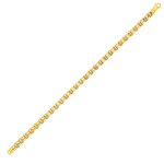 Order the 14k Two-Toned Yellow and White Gold Double Link Men’s Bracelet
