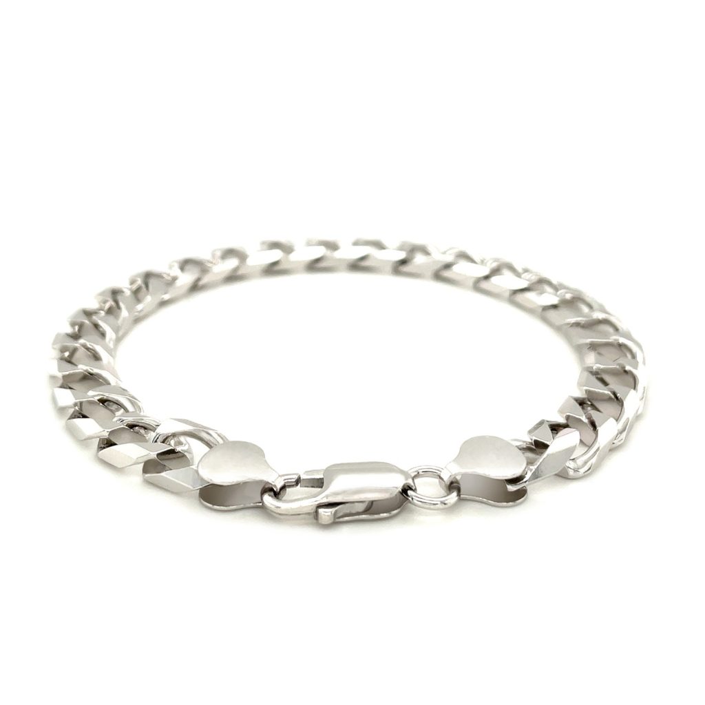 Order the Sterling Silver Men’s Cuban Curb Link Bracelet for Father's Day