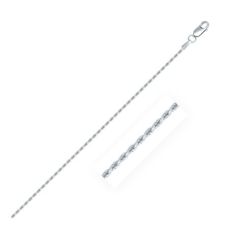 Sterling Silver Diamond Cut Rope Style Chain (1.40 mm)