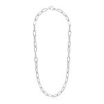 Sterling Silver Wide Paperclip Chain Necklace